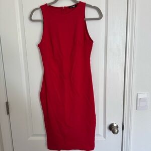 Fashion Nova Vibrant Red Midi Dress